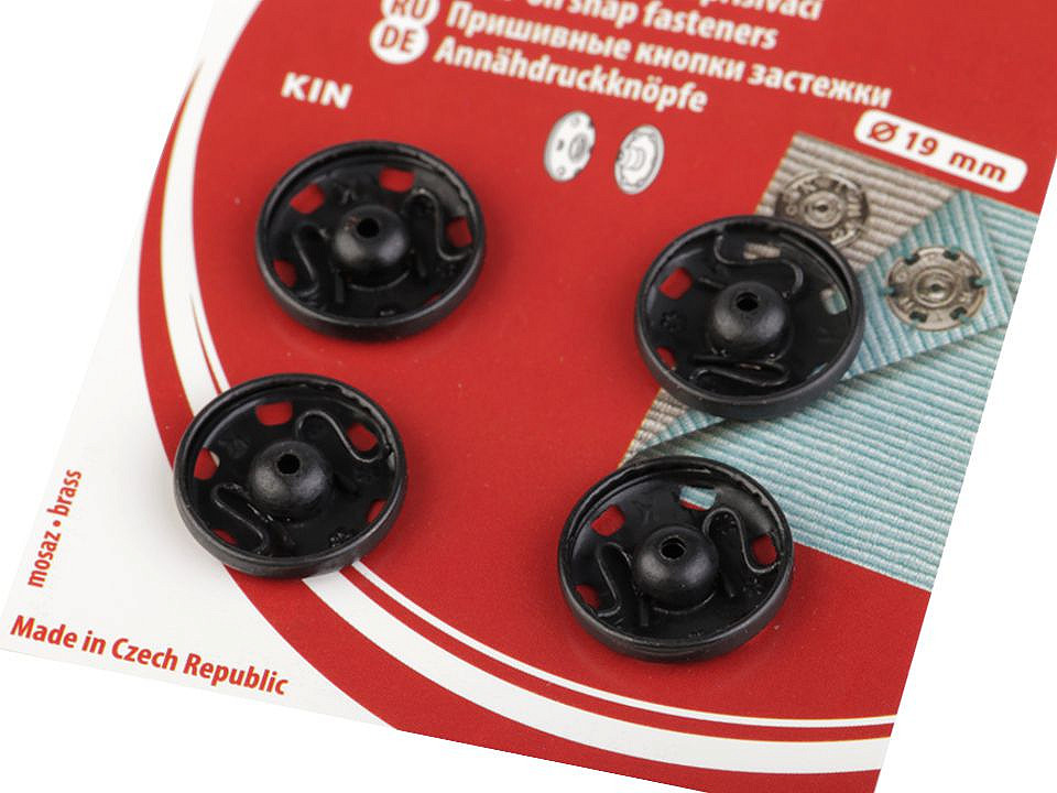 Capse metalice de cusut, mărimea - Nichel (1 Card)