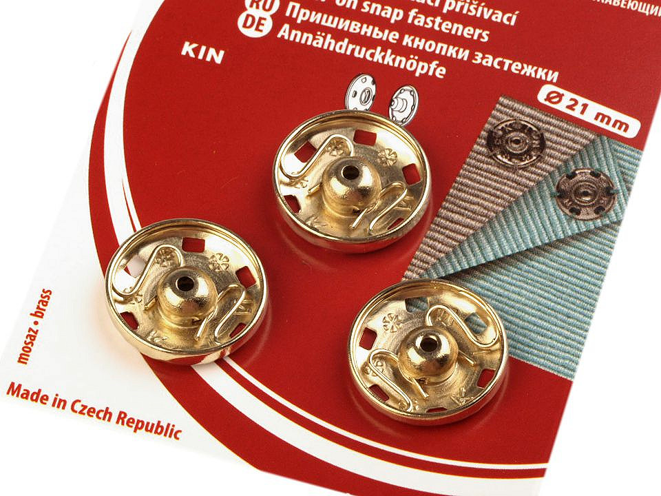 Capse metalice de cusut, mărimea - Nichel (1 Card)