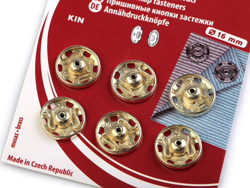 Capse metalice de cusut, mărimea - Nichel (1 Card)