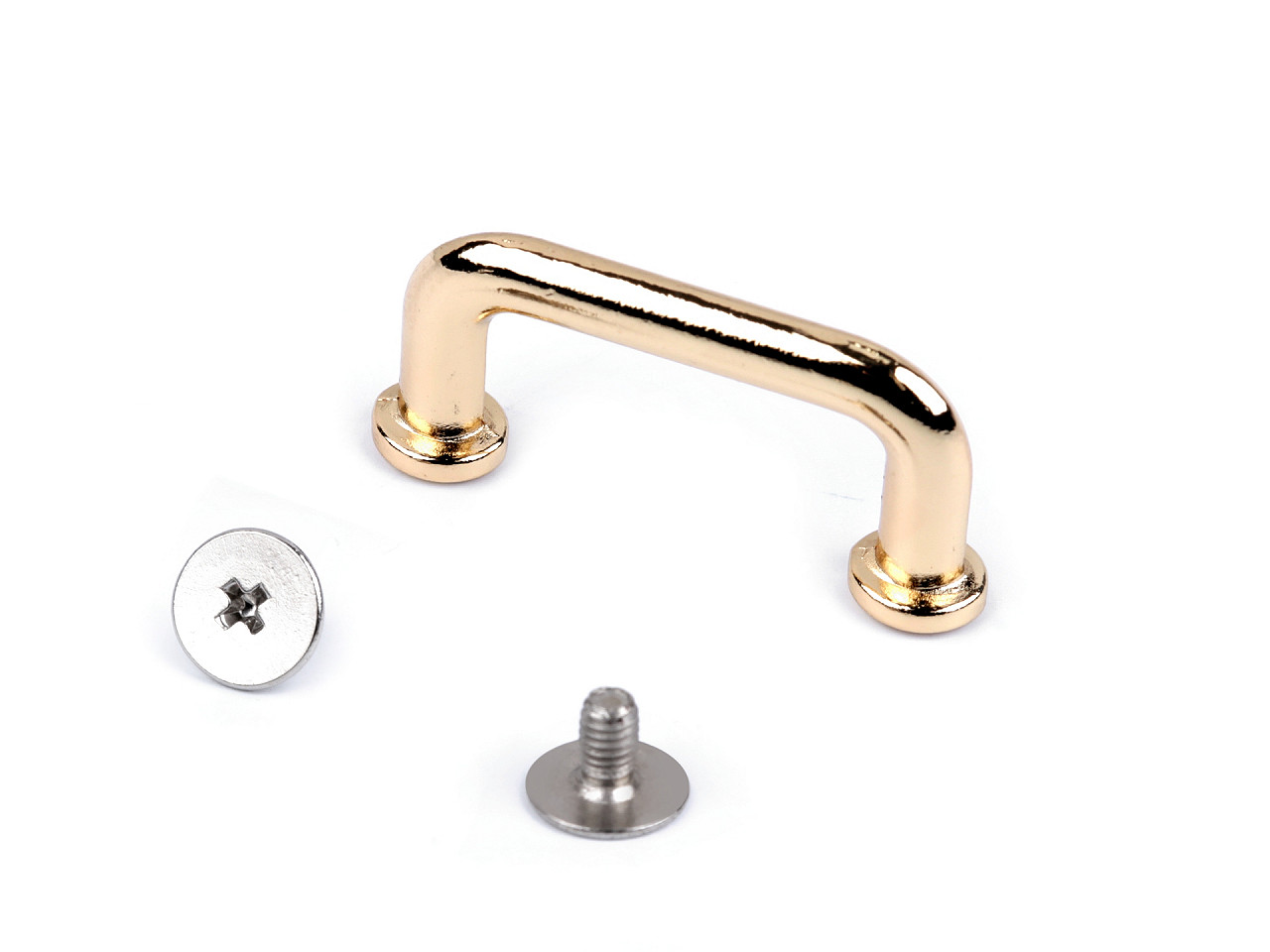 Inel / buclă cu șurub 22 mm - Auriu clasic (10 Seturi)