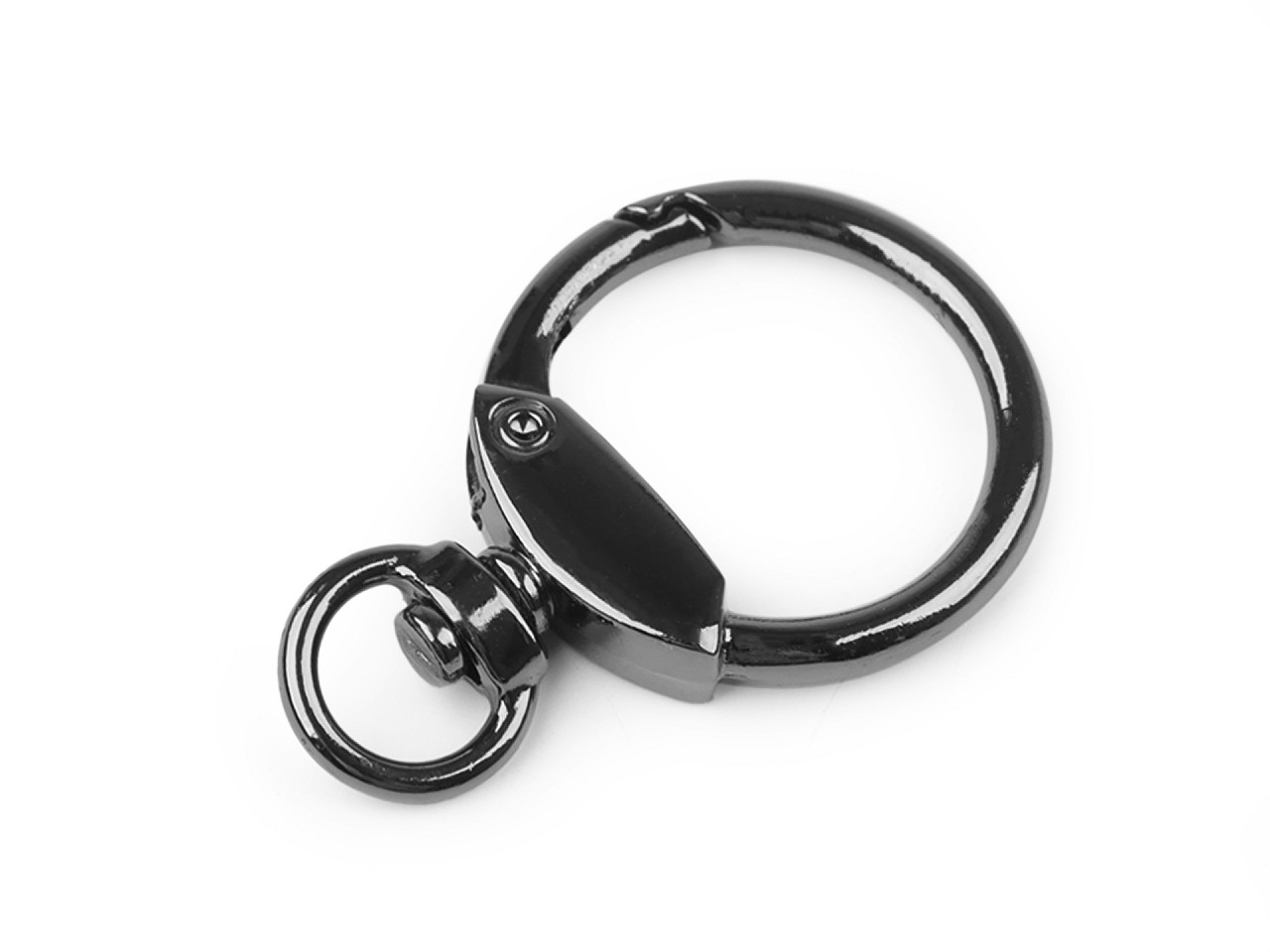 Carabină rotativă 10 mm - Nichel (10 Bucăți)