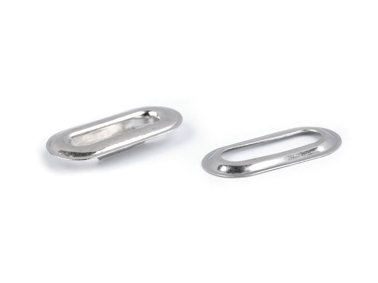 Ocheți ovali 4x16 mm - Nichel (50 Perechi)