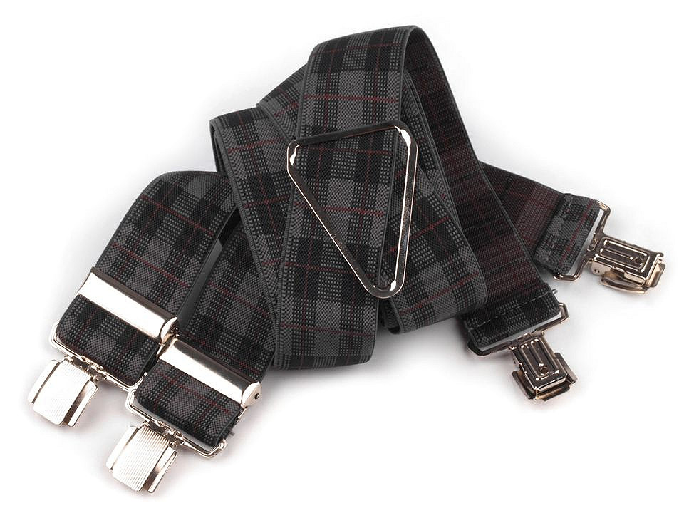 Bretele pantaloni tip x, diverse modele - Vișiniu (1 Bucată)