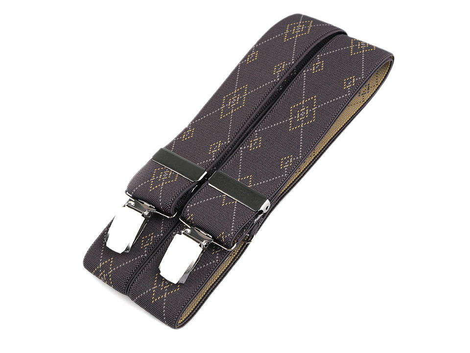 Bretele pantaloni tip x, diverse modele - Vișiniu (1 Bucată)