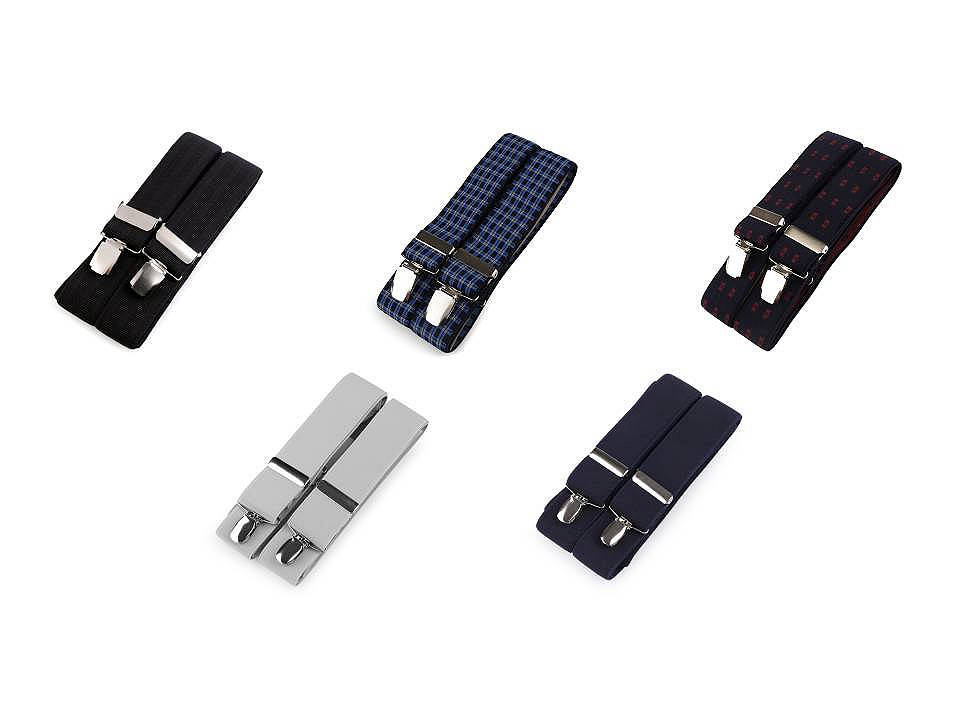 Bretele pantaloni tip x, diverse modele - Vișiniu (1 Bucată)