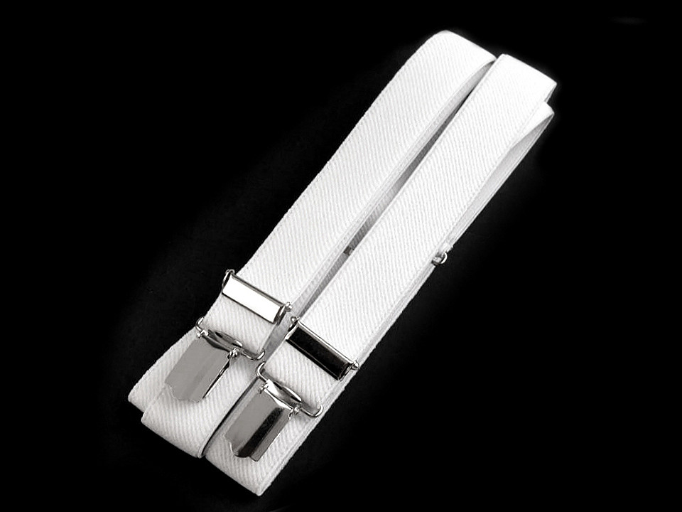 Bretele pantaloni tip x, unicolor - Roșu (1 Bucată)