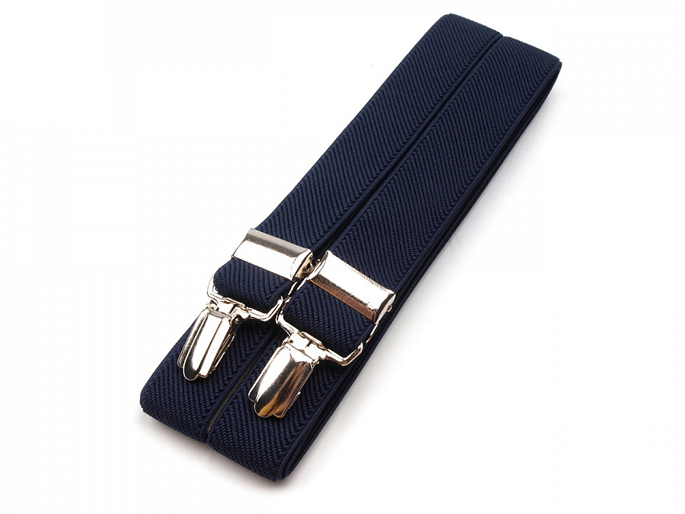 Bretele pantaloni tip x, unicolor - Roșu (1 Bucată)