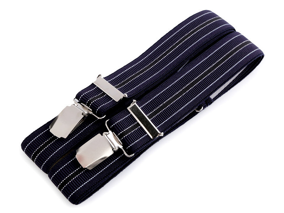 Bretele pantaloni tip x, diverse modele - Negru (1 Bucată)