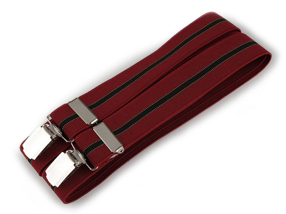 Bretele pantaloni tip x, diverse modele - Negru (1 Bucată)