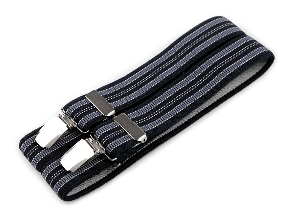 Bretele pantaloni tip x, diverse modele - Negru (1 Bucată)