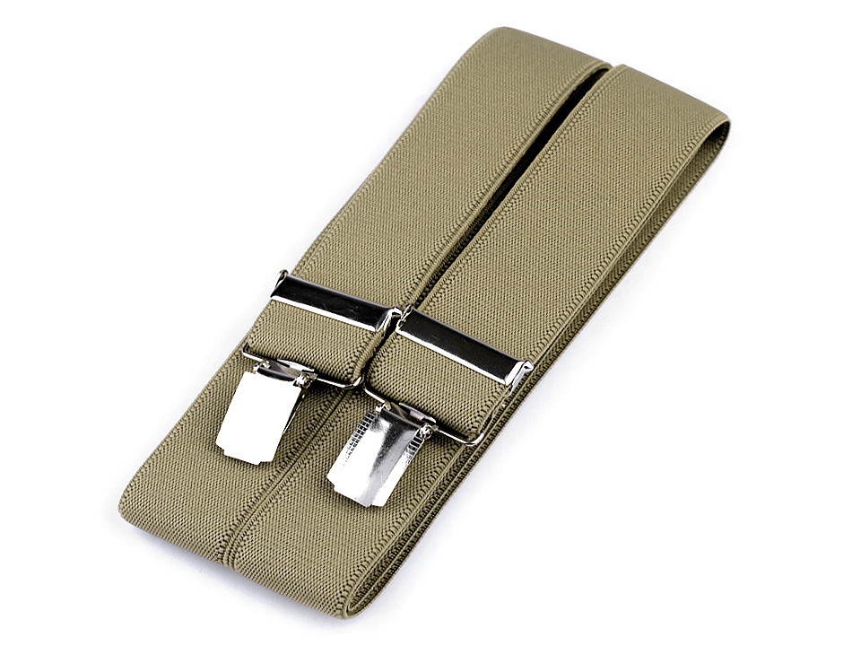 Bretele pantaloni, lățime 3,5 cm, lungime 120 cm - Negru (1 Bucată)