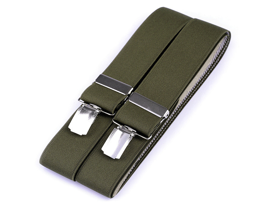 Bretele pantaloni, lățime 3,5 cm, lungime 120 cm - Negru (1 Bucată)