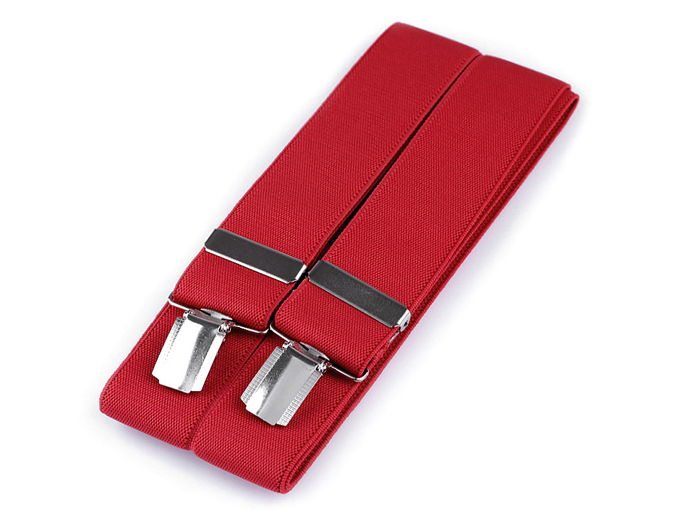 Bretele pantaloni, lățime 3,5 cm, lungime 120 cm - Negru (1 Bucată)