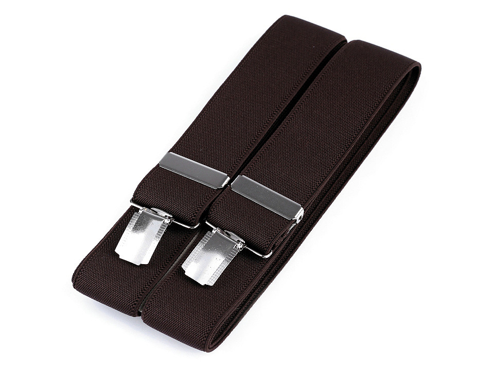 Bretele pantaloni, lățime 3,5 cm, lungime 120 cm - Negru (1 Bucată)