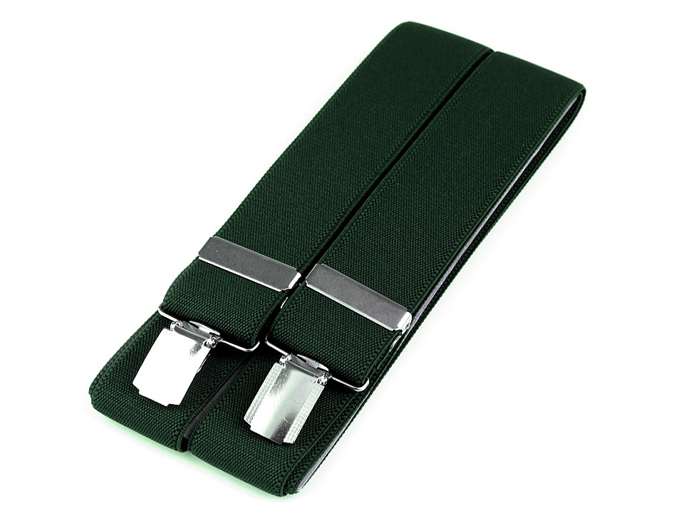 Bretele pantaloni, lățime 3,5 cm, lungime 120 cm - Negru (1 Bucată)