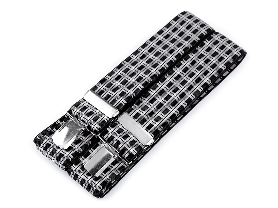 Bretele pantaloni, lățime 3,5 cm, lungime 120 cm - Bordo (1 Bucată)