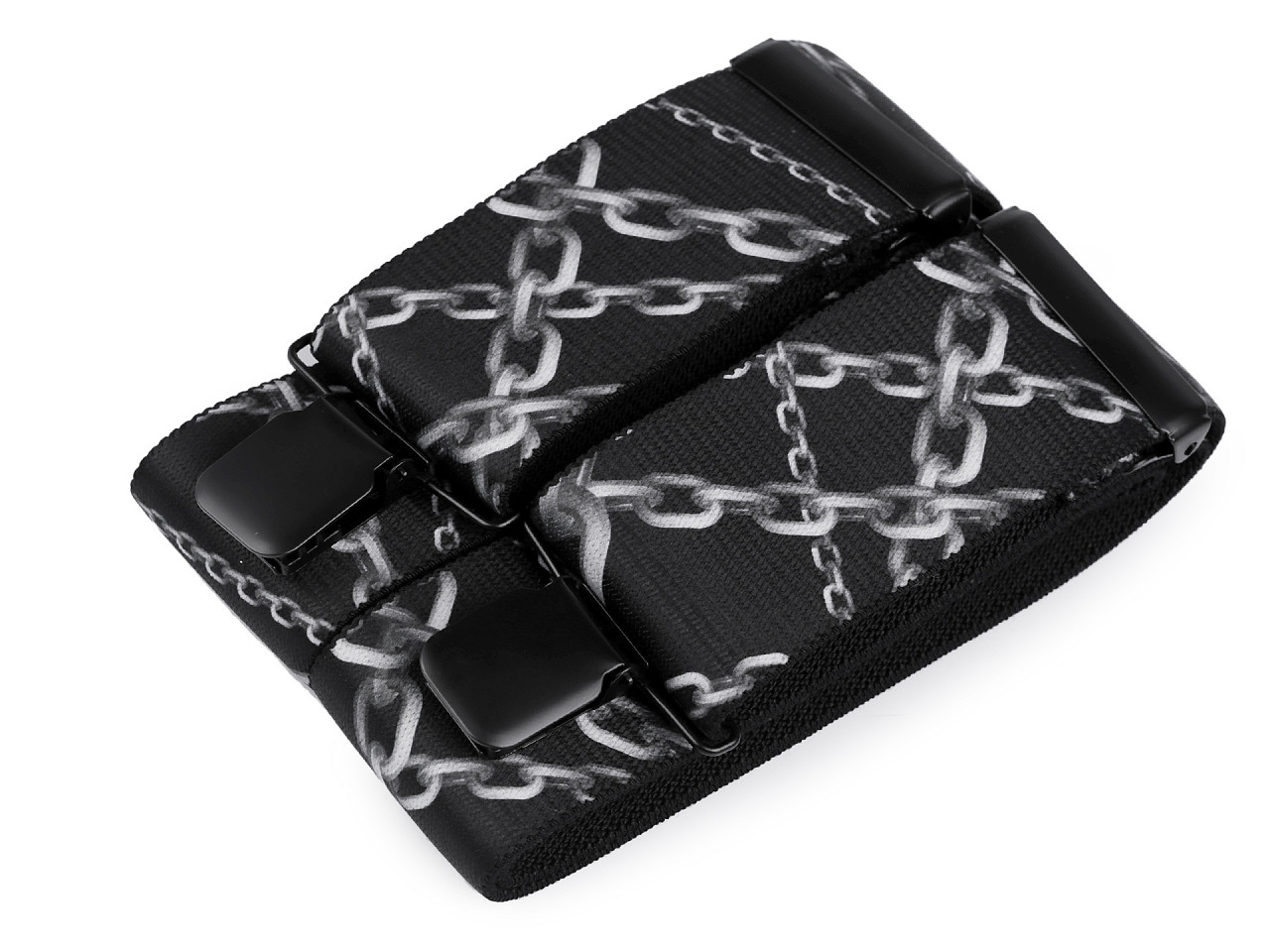 Bretele pantaloni 120 cm - Negru (1 Bucată)