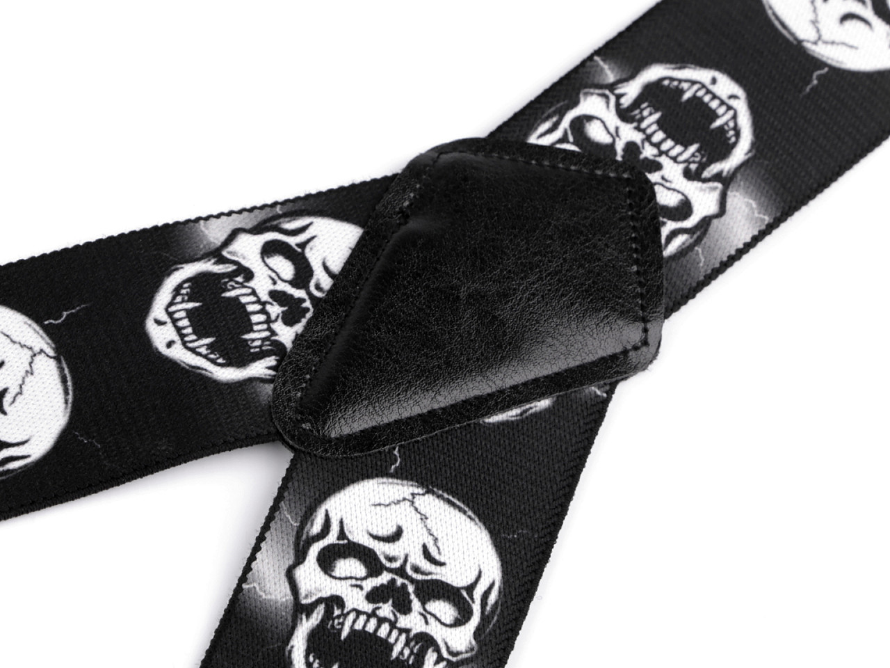 Bretele pantaloni 120 cm - Negru (1 Bucată)