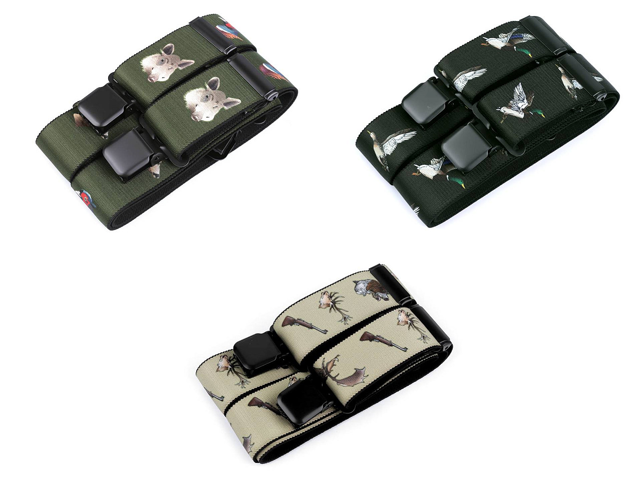 Bretele pantaloni 120 cm - Verde (1 Bucată)