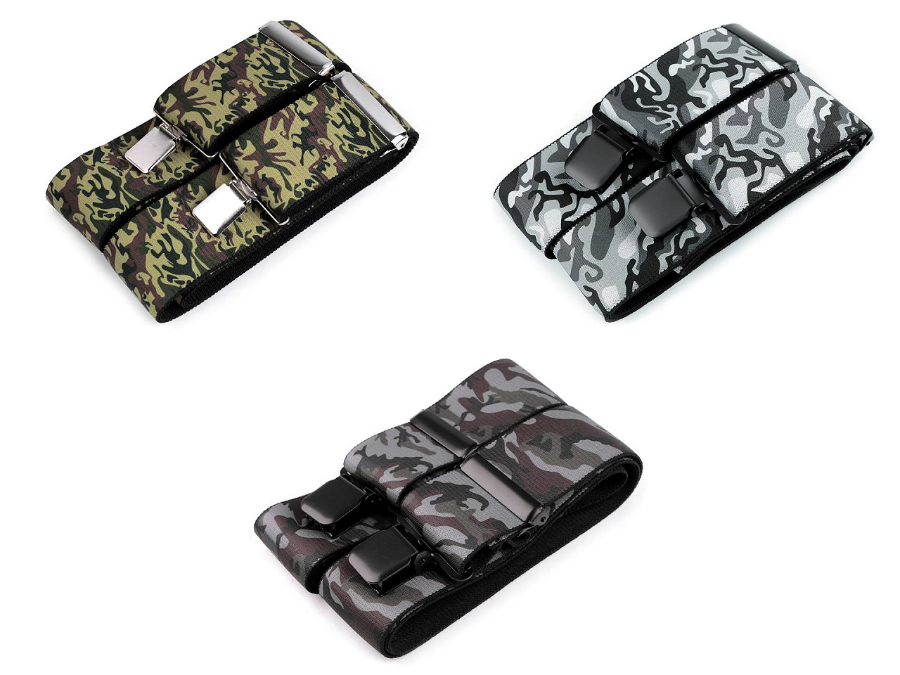 Bretele pantaloni 120 cm - Gri neutral (1 Bucată)