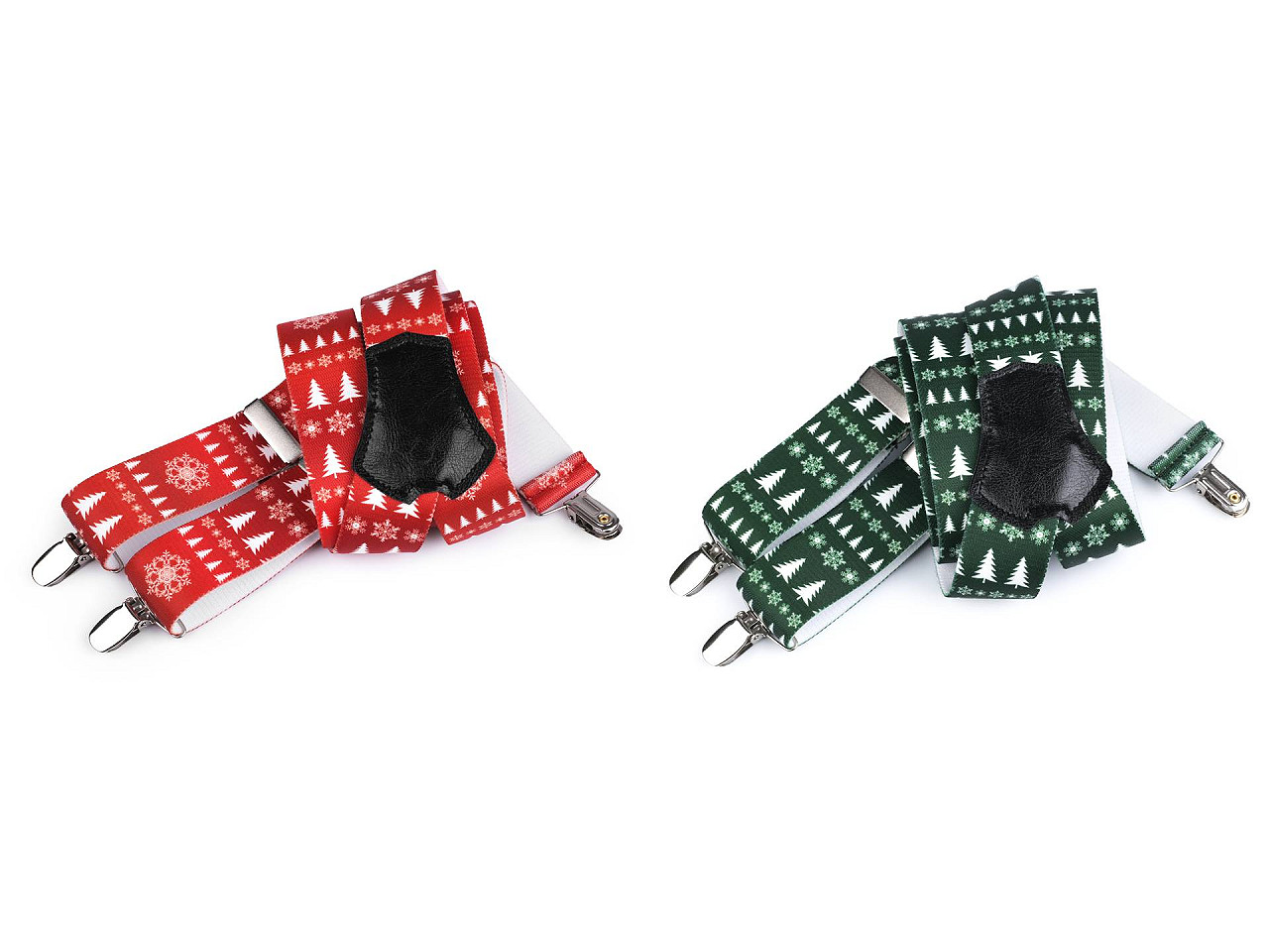 Bretele de craciun latime 3,5 cm lungime 120 cm - Roșu (1 Bucată)