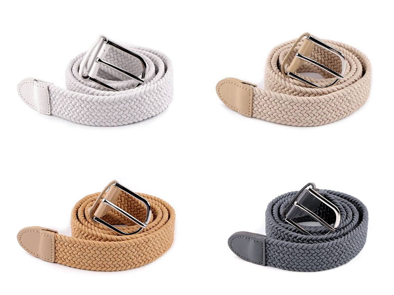 Curea elastica latime 3,2 cm unisex - Gri neutral (1 Bucată)