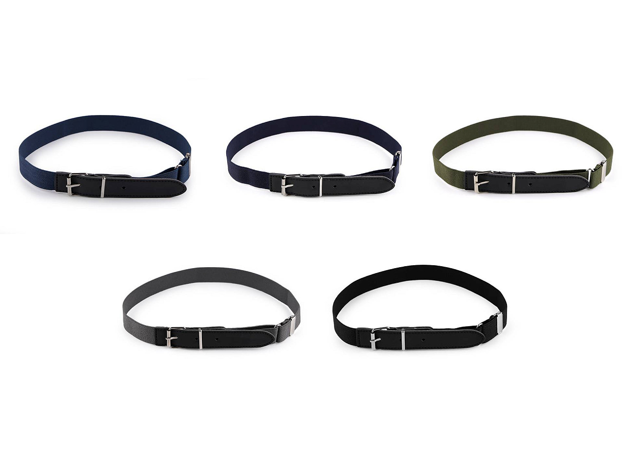 Curea elastica pentru copii, latime 2,5 cm - Albastru închis (1 Bucată)