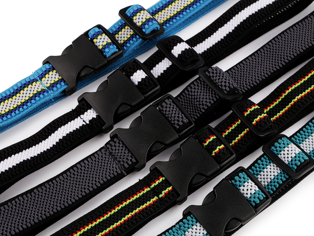 Curea elastica pentru copii, latime 2,5 cm - Albastru delta (1 Bucată)