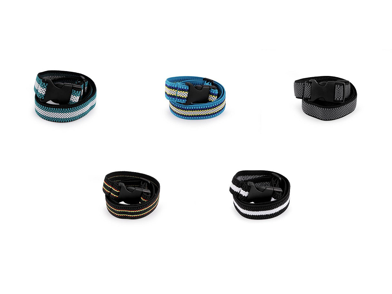 Curea elastica pentru copii, latime 2,5 cm - Albastru delta (1 Bucată)