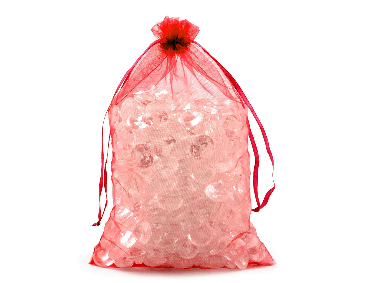 Săculeț organza pentru cadouri, 17x23 - Roșu (10 Bucăți)