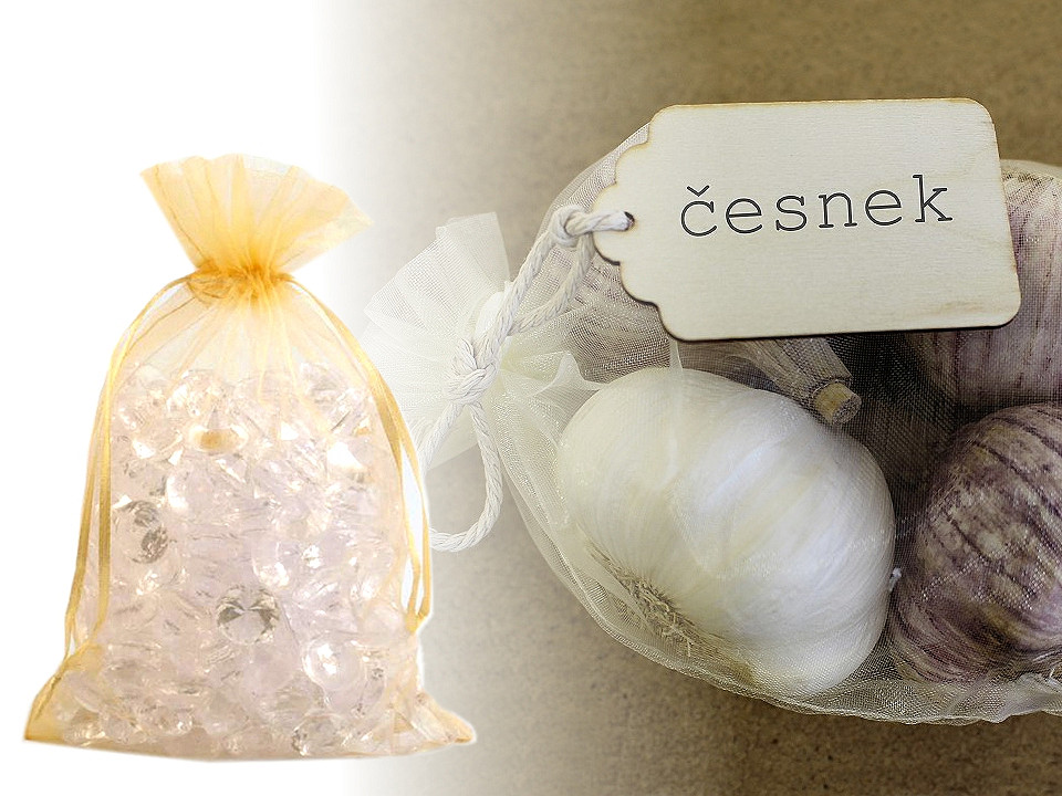 Săculeț organza pentru cadouri, 17x23 - Roșu (10 Bucăți)