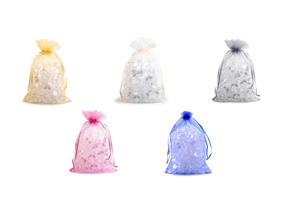 Săculeț organza pentru cadouri, 17x23 - Roșu (10 Bucăți)