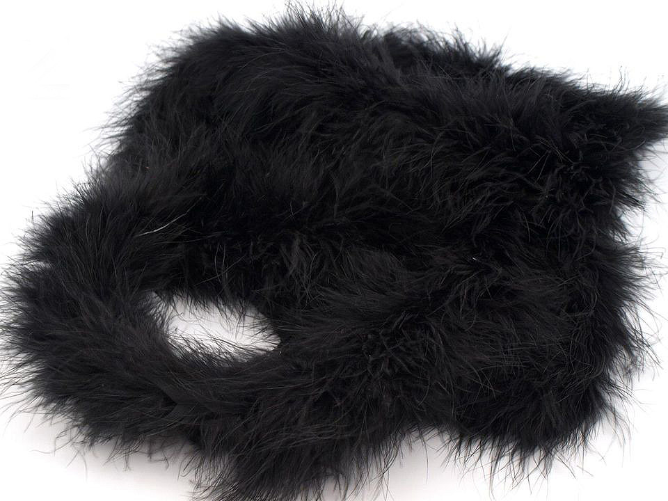 Șirag fulgi boa, 25g, lungime 2 m - Negru (1 Bucată)