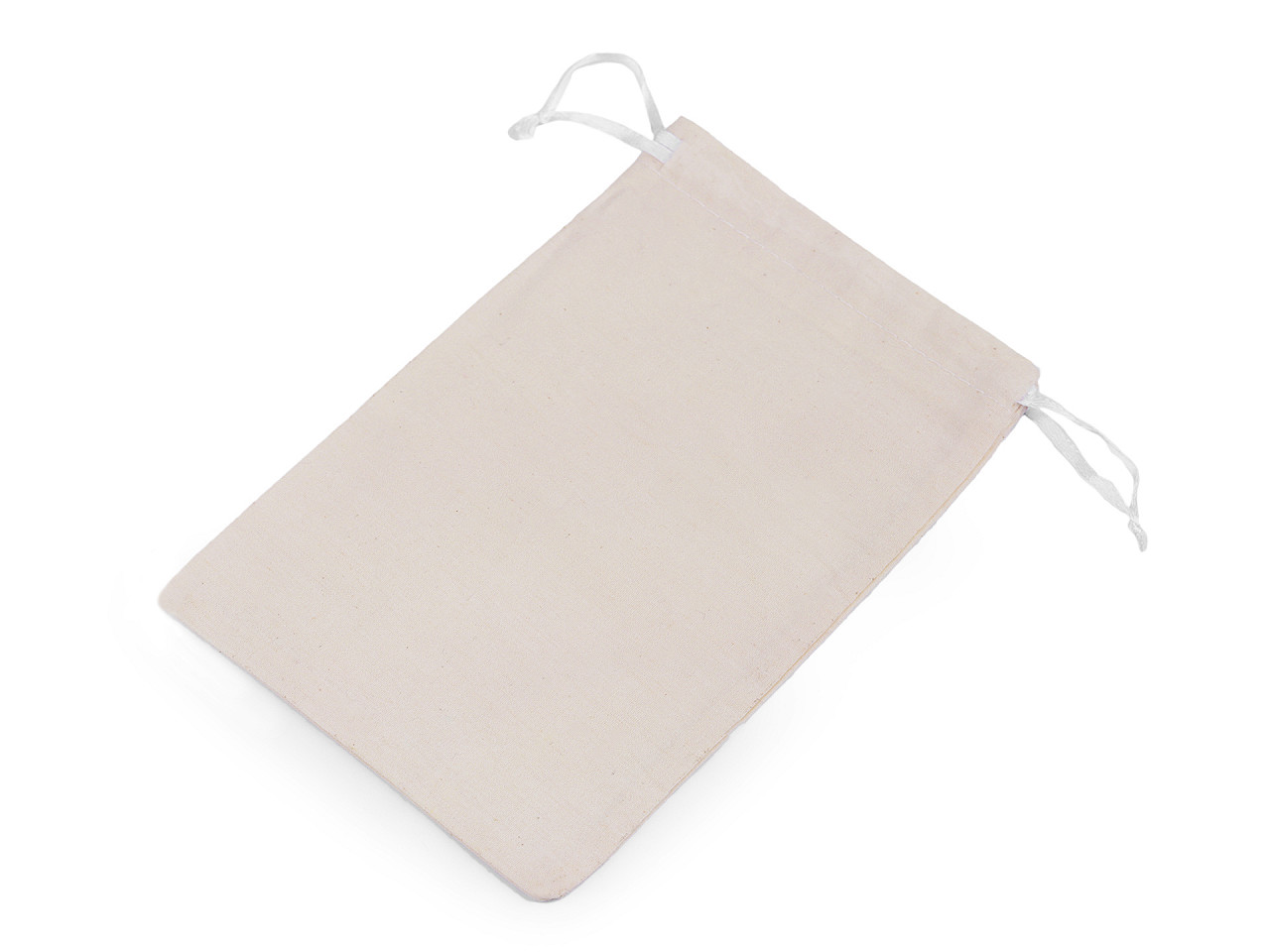 Săculeț bumbac, 11x16 cm - Ecru deschis (1 Bucată)