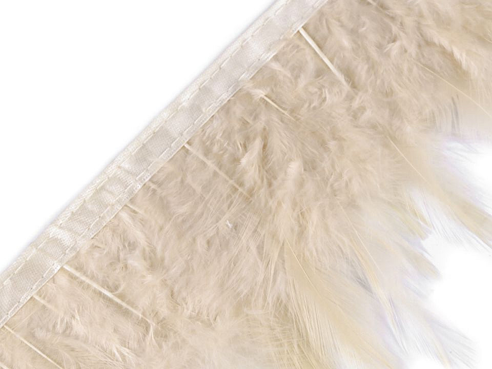 Bandă din pene de cocoș 8-12 cm - Verde irlandez (1 Metru)