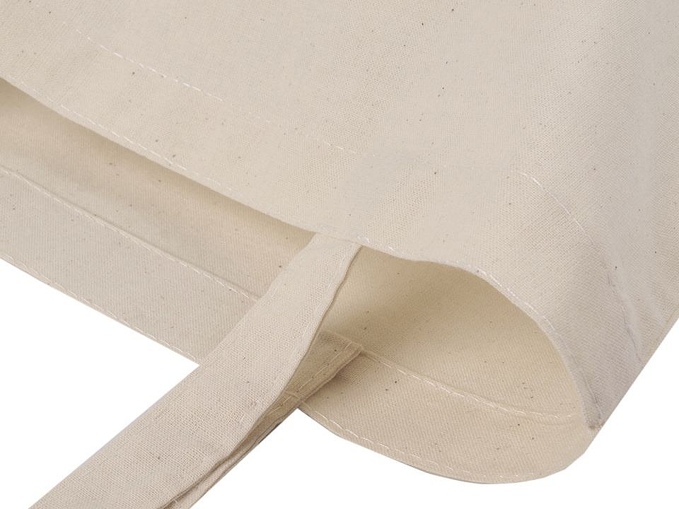 Sacoșă pânză bumbac - Ecru deschis (12 Bucăți)