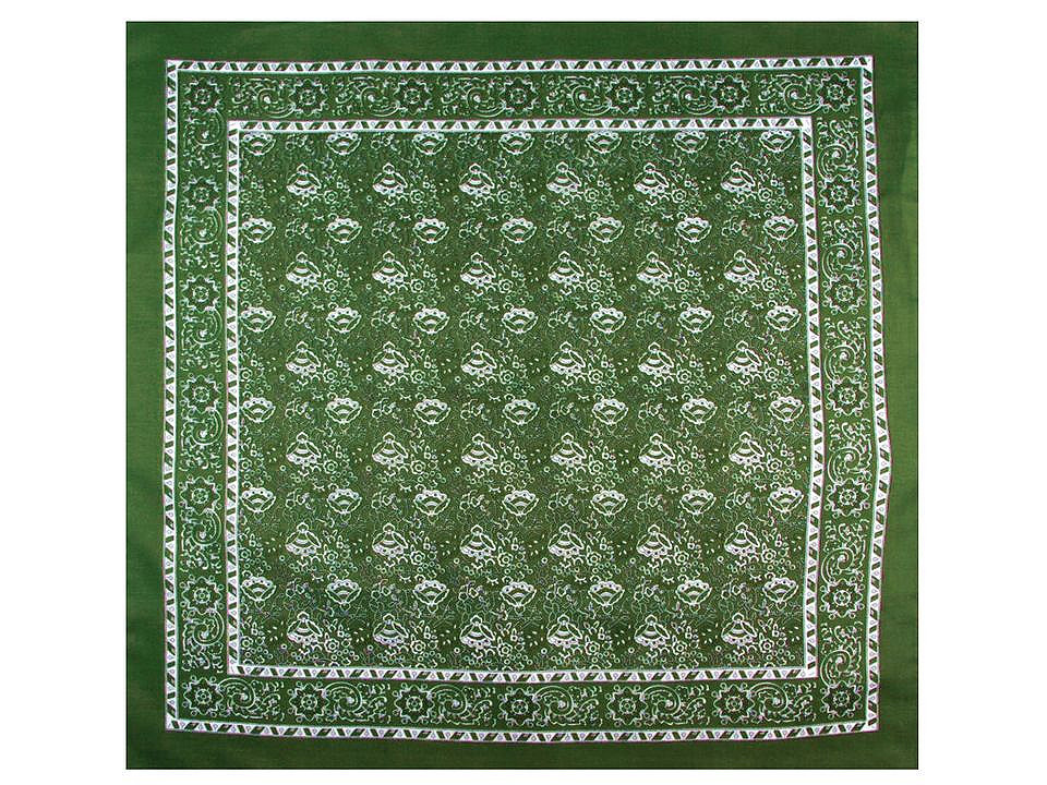 Batic bumbac, imprimeu floral, 70x70 cm - Roșu deschis (1 Bucată)