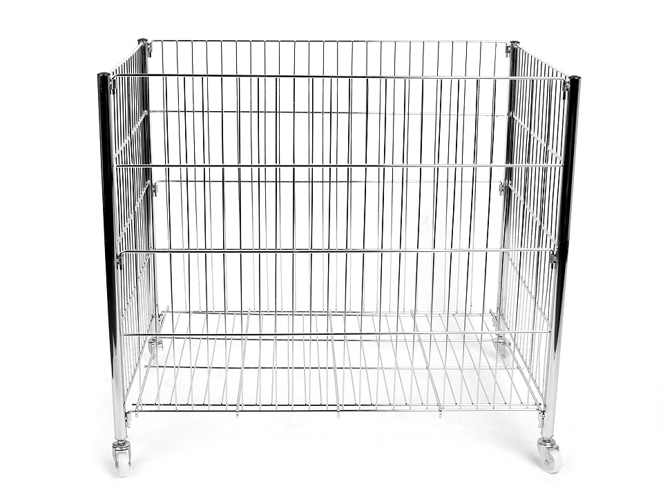 Coș expunere marfă, 60x80x90 cm - Argintiu închis (1 Bucată)