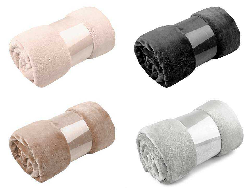 Pătură fleece, 150x200 cm - Bej deschis (1 Bucată)