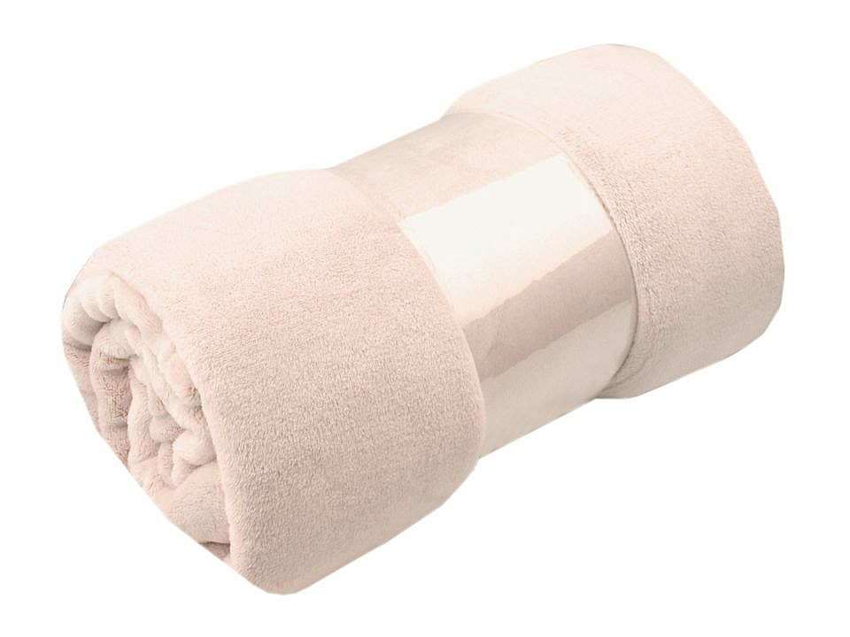 Pătură fleece, 150x200 cm - Bej deschis (1 Bucată)