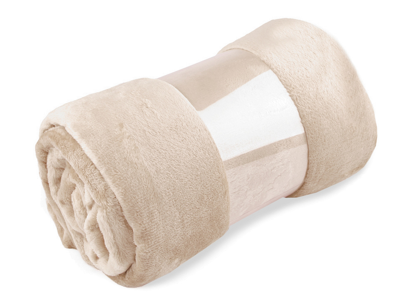 Pătură fleece, 150x200 cm - Bej deschis (1 Bucată)