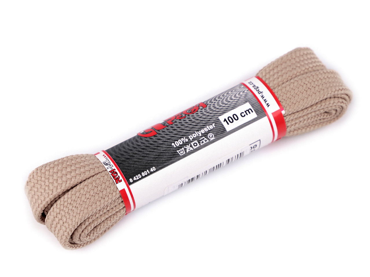 Șireturi colorate, 100 cm - Bej (1 Pereche)
