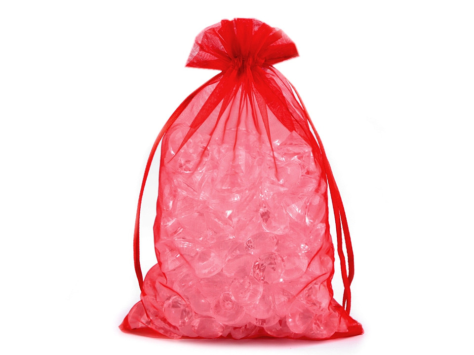 Săculeț organza pentru cadouri, 14x21 cm - Alb (100 Bucăți)
