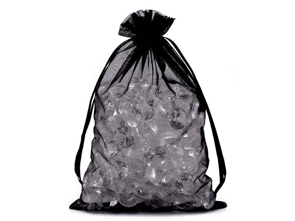 Săculeț organza pentru cadouri, 14x21 cm - Alb (100 Bucăți)