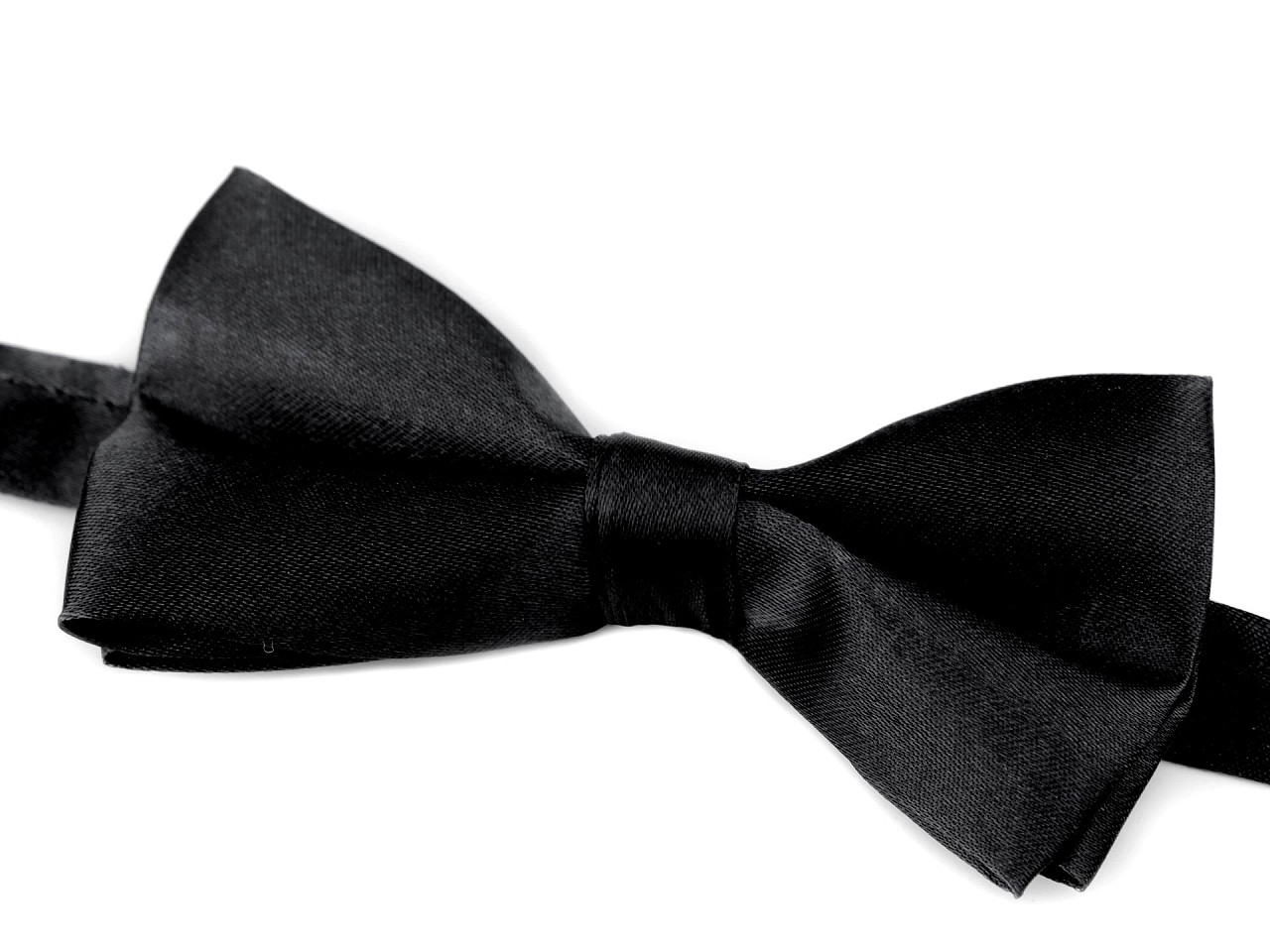 Papion satin - Negru (1 Bucată)