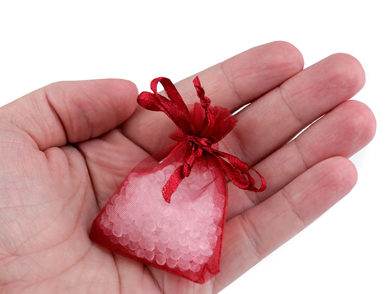 Săculeț organza pentru cadouri, 4,5x7 cm - Auriu deschis (100 Bucăți)