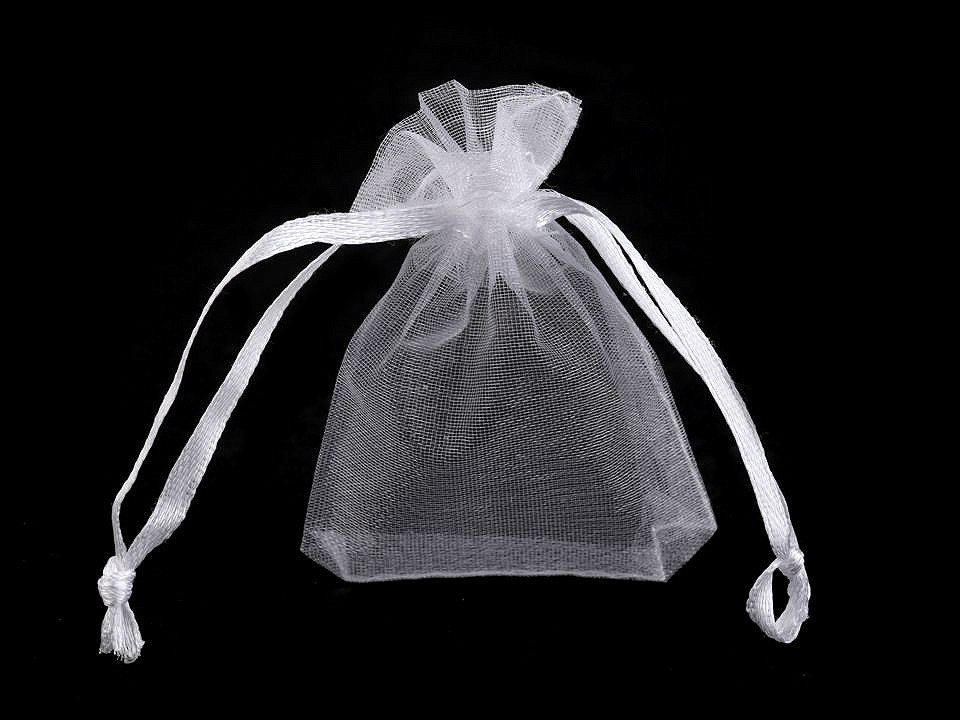 Săculeț organza pentru cadouri, 4,5x7 cm - Auriu deschis (100 Bucăți)