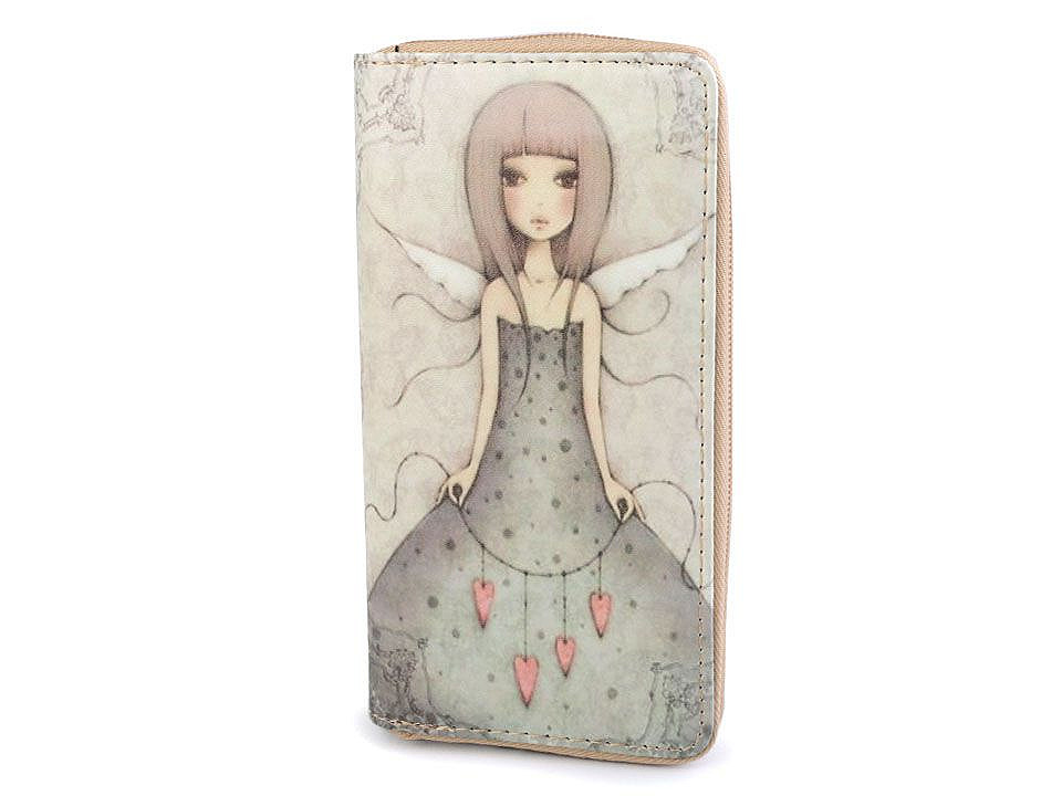 Portofel damă, 10x19 cm - Ecru (1 Bucată)