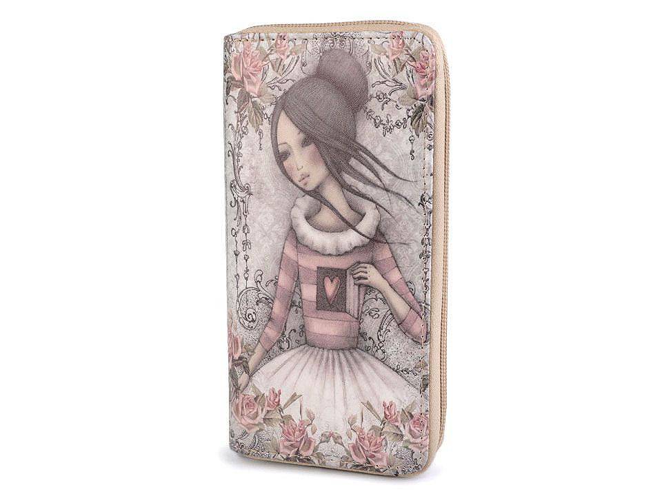 Portofel damă, 10x19 cm - Ecru (1 Bucată)