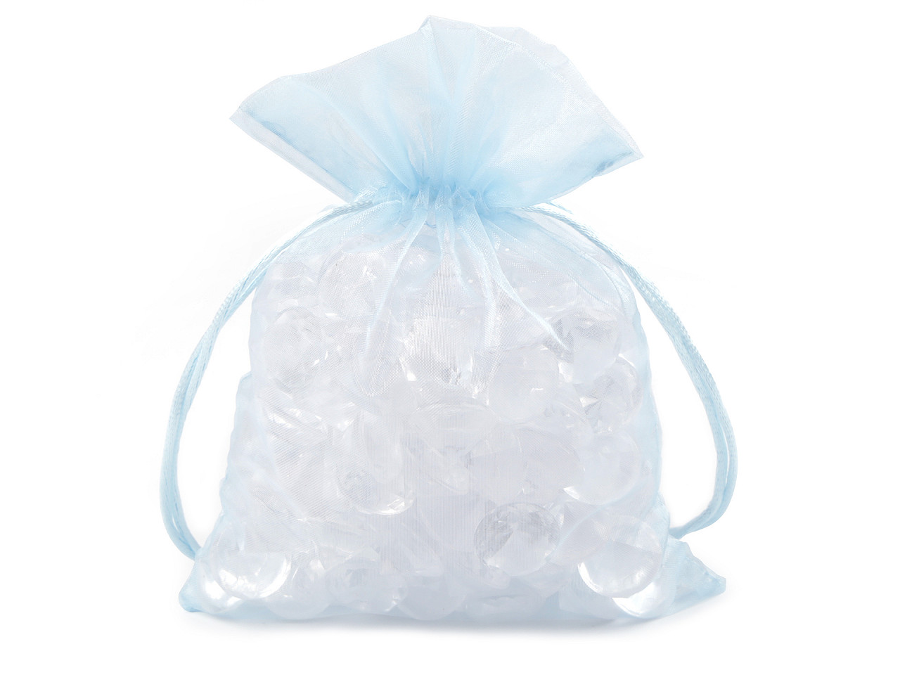 Săculeț organza pentru cadouri, 13x18 cm - Roz deschis (10 Bucăți)